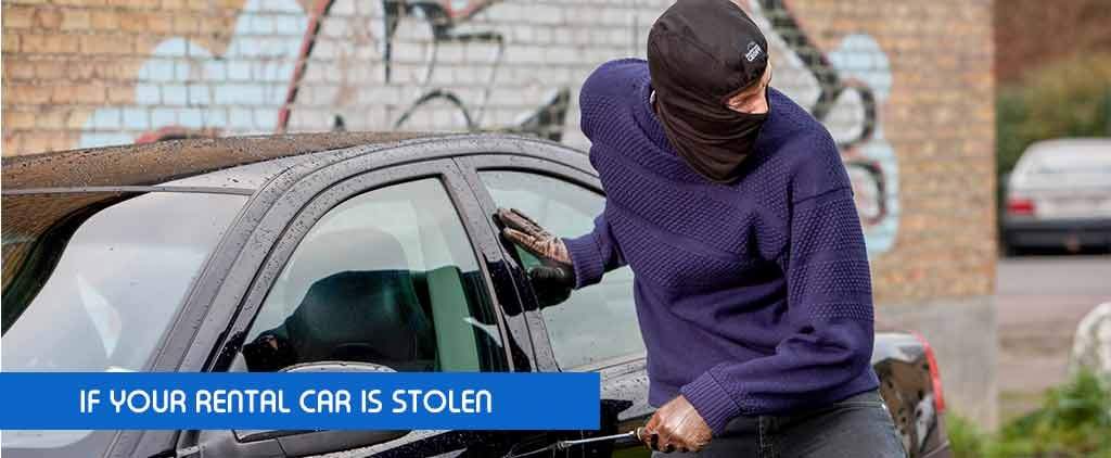 what to do if a rental car is stolen